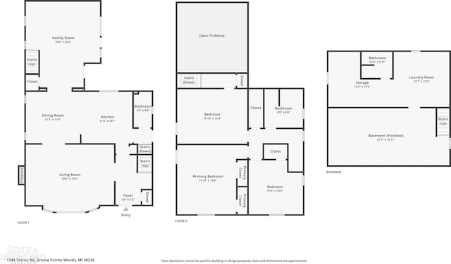 1344 Torrey Rd, Grosse Pointe Woods, MI 48236 - view of home floor plan
