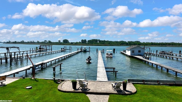 10125 Saint John Dr, Algonac, MI 48001 - dock area featuring a water view