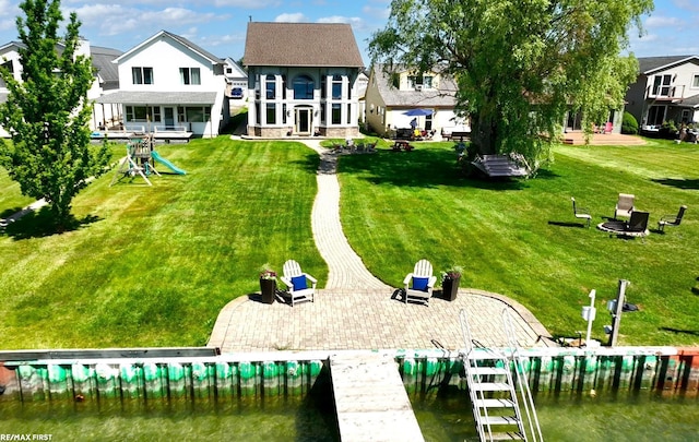 10125 Saint John Dr, Algonac, MI 48001 - back of house featuring a yard