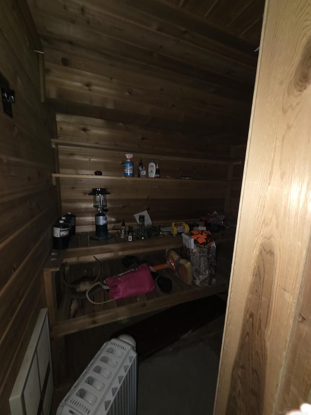55305 Fairchild Rd, Macomb, MI 48042 - bathroom with wood walls