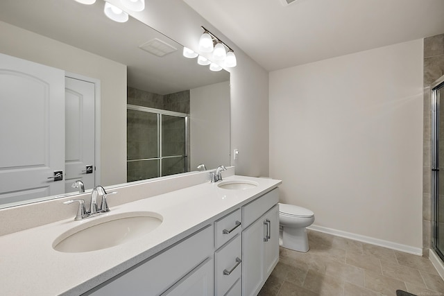 8599 Grove St, Washington Twp, MI 48094 - bathroom with a stall shower and double vanity
