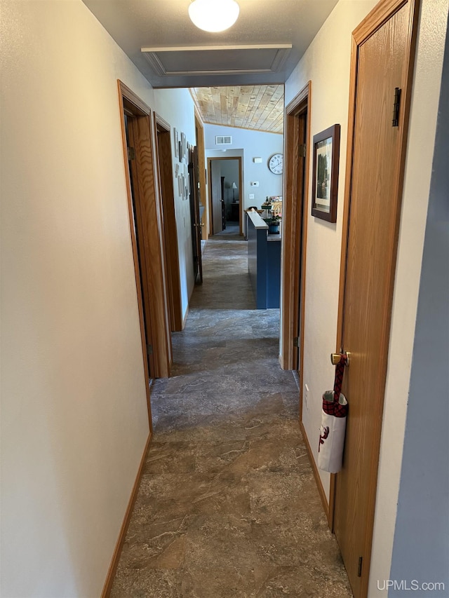N7722 Candy Cane Rd, Munising, MI 49862 - hall featuring attic access