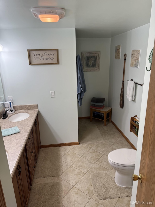 N7722 Candy Cane Rd, Munising, MI 49862 - bathroom featuring vanity and tile patterned floors
