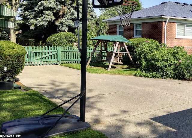 23311 Courtland Ave, Eastpointe, MI 48021 - view of patio / terrace featuring a playground