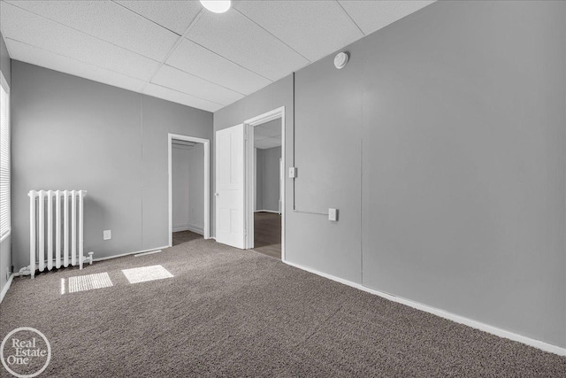 1118 Bancroft St, Port Huron, MI 48060 - unfurnished room with radiator heating unit and carpet floors