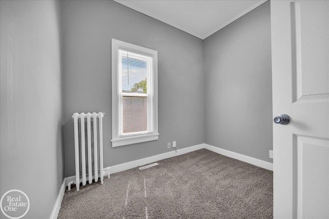 1118 Bancroft St, Port Huron, MI 48060 - empty room with radiator and carpet floors