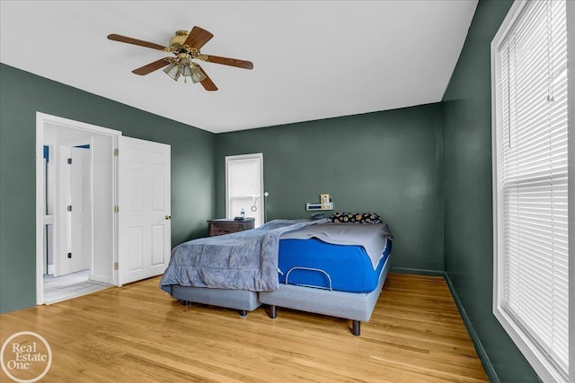 2019 Griswold St, Port Huron, MI 48060 - bedroom featuring light wood-type flooring and ceiling fan