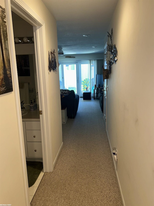 15 E Spring Ct Unit 12, Port Austin, MI 48467 - hallway featuring carpet floors and baseboards