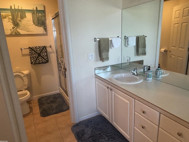 15 E Spring Ct Unit 12, Port Austin, MI 48467 - full bath with tile patterned floors, a stall shower, and vanity