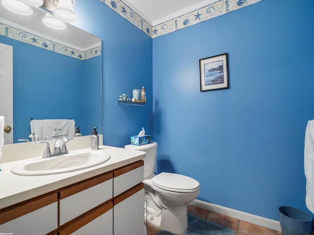1008 Hidden Ln, Rochester Hills, MI 48309 - bathroom with vanity and tile patterned flooring