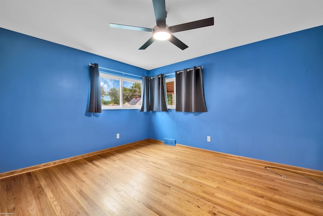 23716 Roxana Ave, Eastpointe, MI 48021 - unfurnished room featuring ceiling fan and wood finished floors