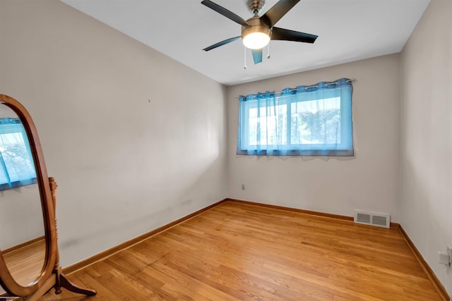 23716 Roxana Ave, Eastpointe, MI 48021 - unfurnished room with light wood finished floors and a ceiling fan