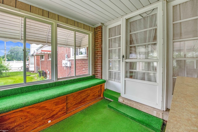 23716 Roxana Ave, Eastpointe, MI 48021 - unfurnished sunroom featuring plenty of natural light