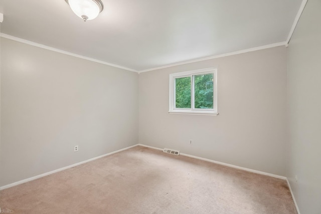 6575 Goldfinch Ln, Clarkston, MI 48346 - spare room featuring light colored carpet and crown molding