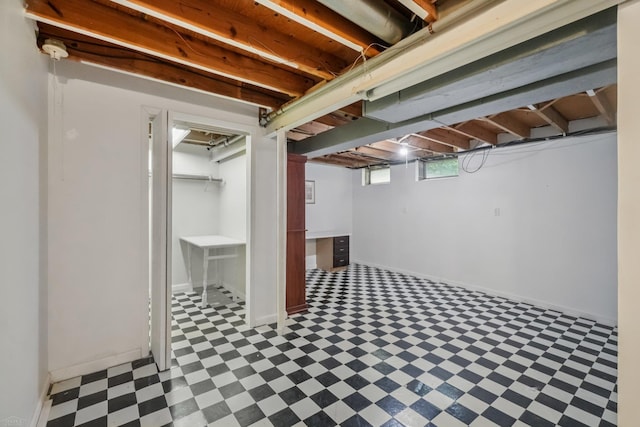 6575 Goldfinch Ln, Clarkston, MI 48346 - basement with tile patterned floors