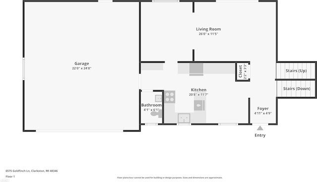 6575 Goldfinch Ln, Clarkston, MI 48346 - view of home floor plan