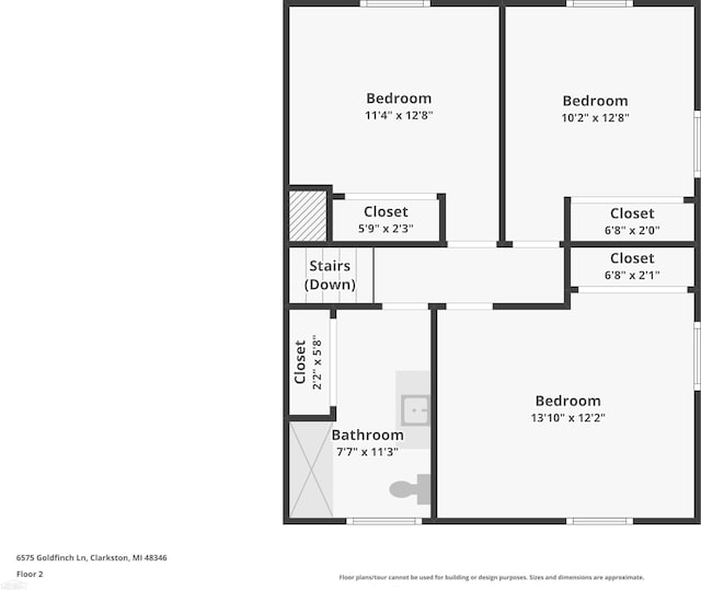 6575 Goldfinch Ln, Clarkston, MI 48346 - view of floor plan / room layout