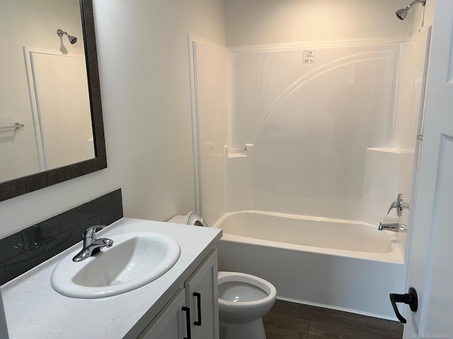 264 Westbrook Ct, Port Huron, MI 48060 - full bath with vanity, shower / tub combination, and wood finished floors