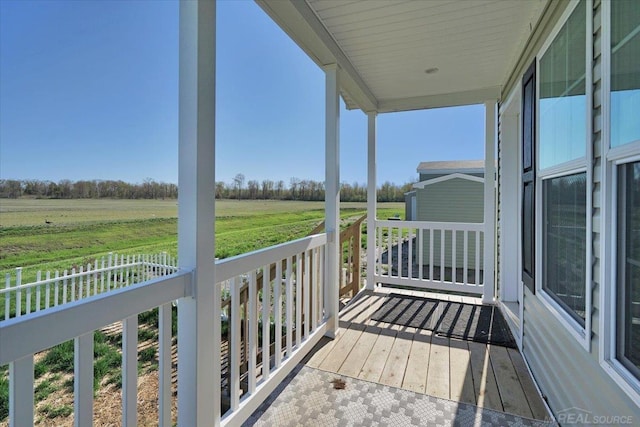 260 Meadow Ln, Port Huron, MI 48060 - porch featuring a rural view