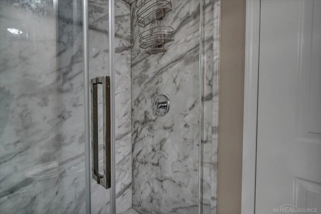 260 Meadow Ln, Port Huron, MI 48060 - bathroom featuring a marble finish shower