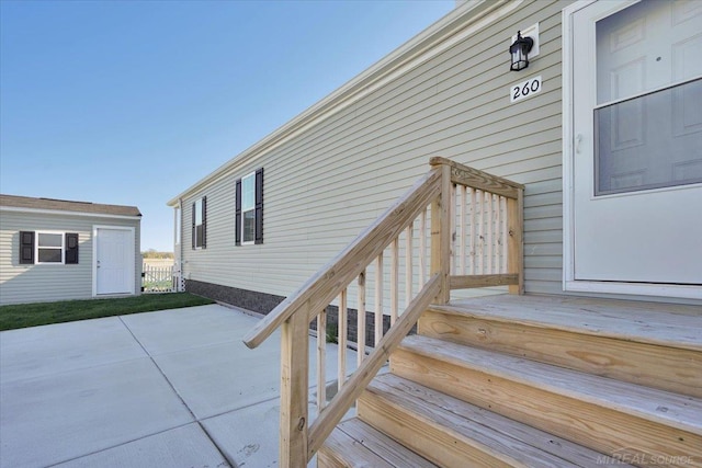 260 Meadow Ln, Port Huron, MI 48060 - doorway to property featuring a patio
