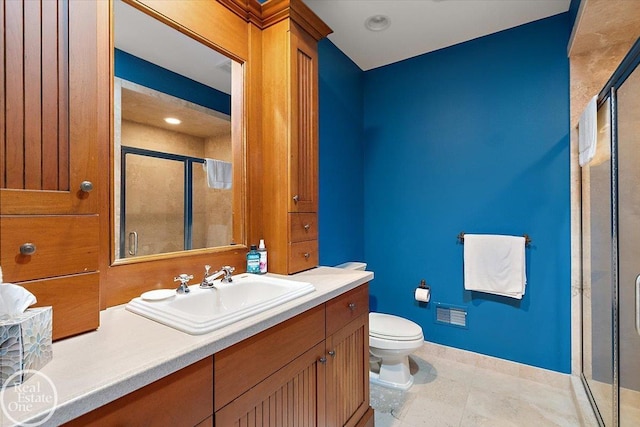 5350 Brewster Rd, Oakland Twp, MI 48306 - bathroom with a shower stall and vanity