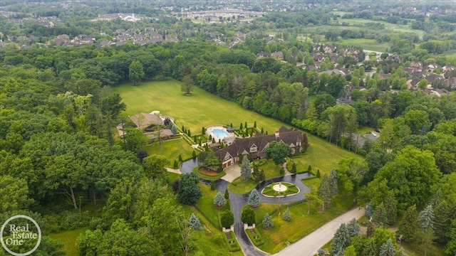 5350 Brewster Rd, Oakland Twp, MI 48306 - aerial view of property and surrounding area
