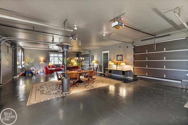 5350 Brewster Rd, Oakland Twp, MI 48306 - garage featuring a garage door opener