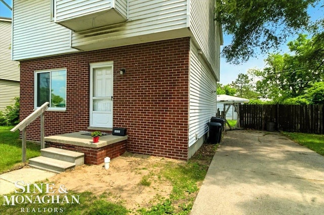 3032 24th St, Port Huron, MI 48060 - view of exterior entry with brick siding