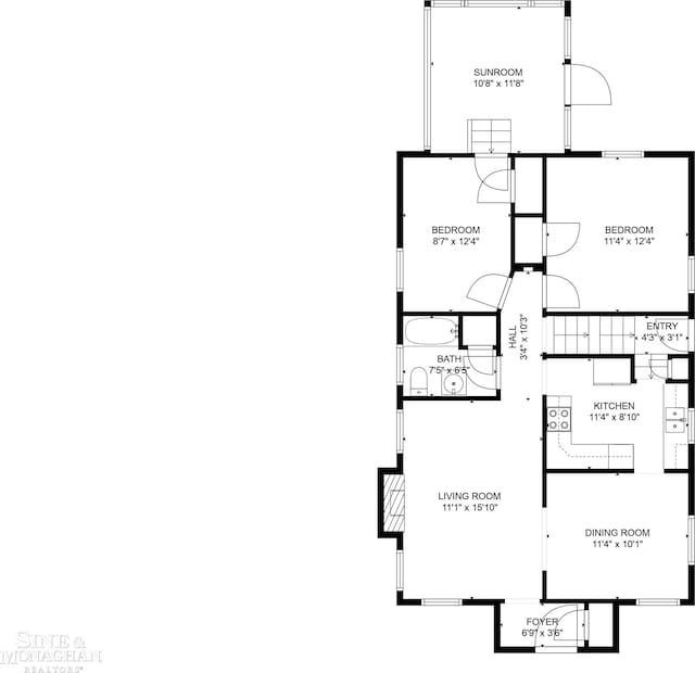 1857 Roslyn Rd, Grosse Pointe Woods, MI 48236 - view of floor plan / room layout
