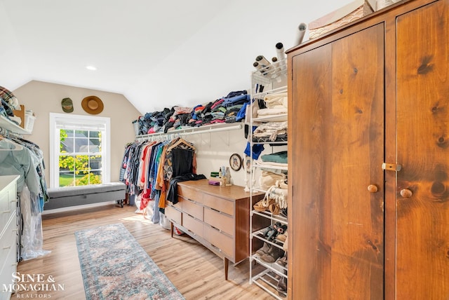 3325 Saint Andrews Dr, Port Huron, MI 48060 - spacious closet with lofted ceiling and light wood-type flooring