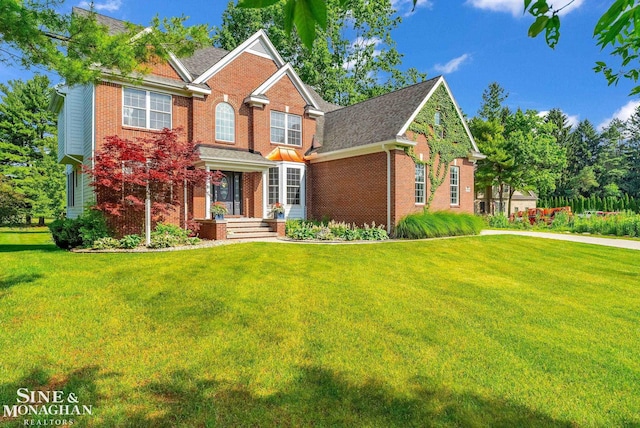 3325 Saint Andrews Dr, Port Huron, MI 48060 - view of front of home with brick siding and a front lawn