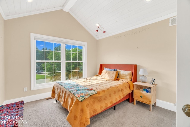 3325 Saint Andrews Dr, Port Huron, MI 48060 - bedroom featuring carpet floors, wooden ceiling, and recessed lighting