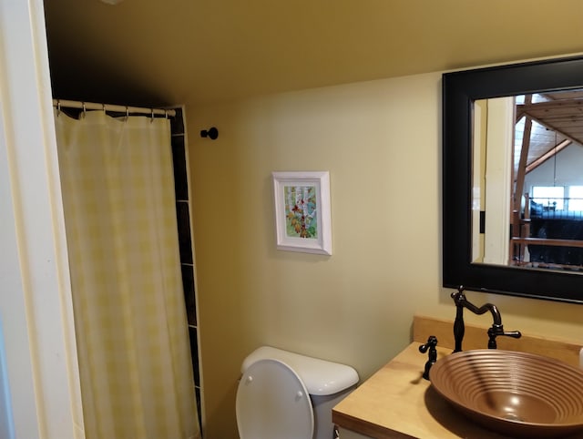 11374 S Shore Dr, Lake, MI 48632 - full bath with vanity and a shower with shower curtain