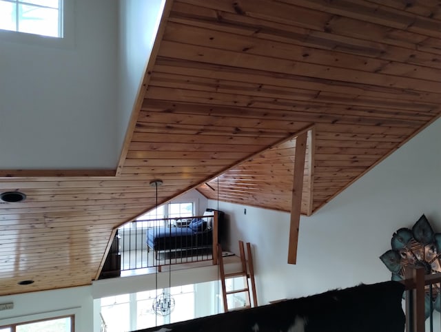 11374 S Shore Dr, Lake, MI 48632 - detailed view of wood ceiling