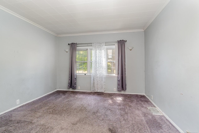 413 N Oakley St, Saginaw, MI 48602 - carpeted spare room with ornamental molding and baseboards