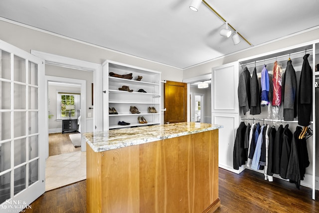 488 University Pl, Grosse Pointe, MI 48230 - spacious closet featuring dark wood finished floors