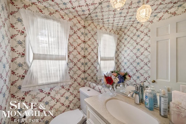 28 Hampton Rd, Grosse Pointe Shores, MI 48236 - half bath with vanity and toilet