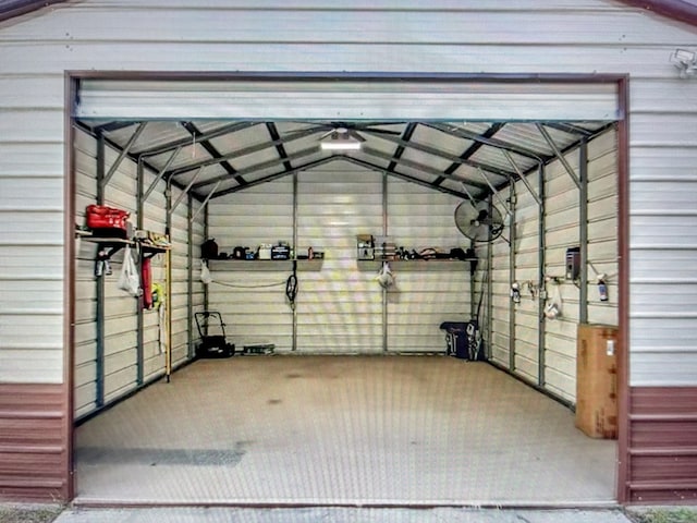 228 Blue Jay Dr, Brookeland, TX 75931 - view of garage