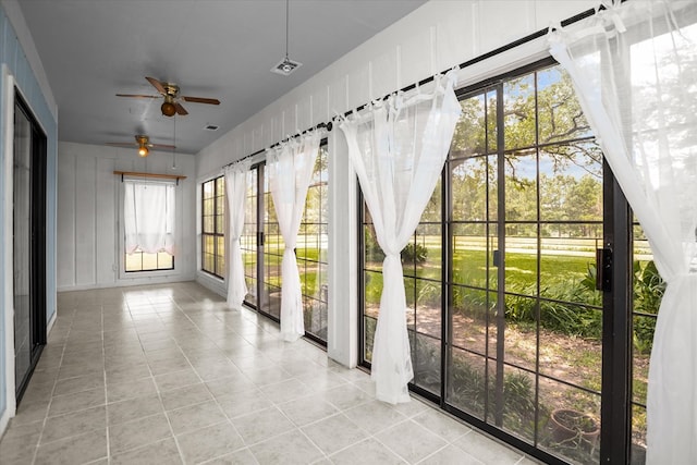 463 Allen Dr, Pollok, TX 75969 - unfurnished sunroom with tile patterned flooring and french doors