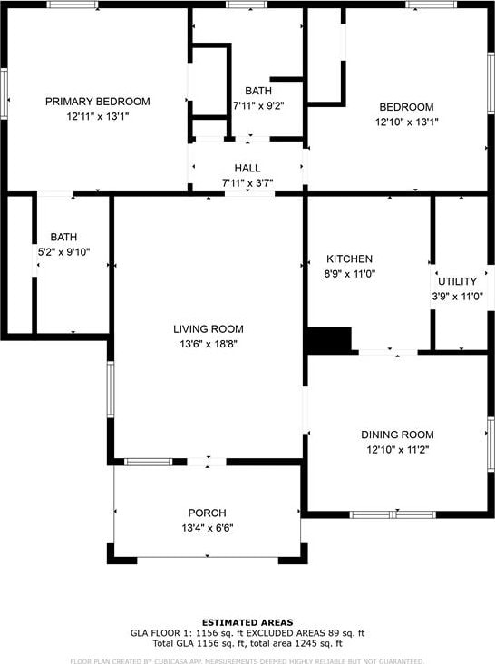 121 Kerr Ave, Lufkin, TX 75904 - home floor plan