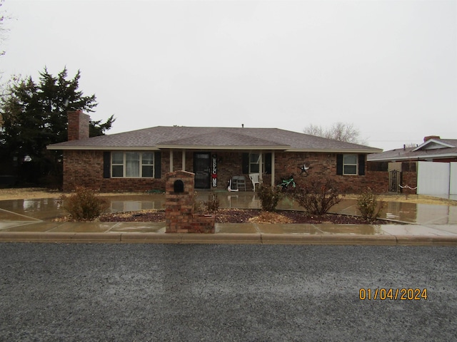 view of ranch-style house