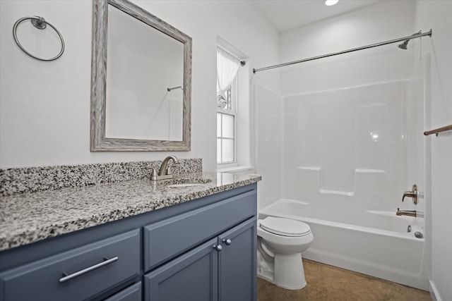 174 Cedar Hill Loop, Lufkin, TX 75904 - full bathroom with vanity, toilet, and tub / shower combination