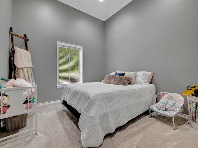 bedroom with carpet flooring