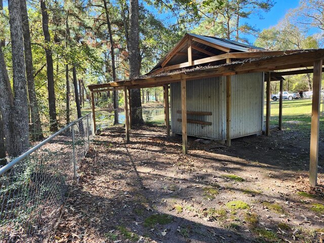 view of outdoor structure