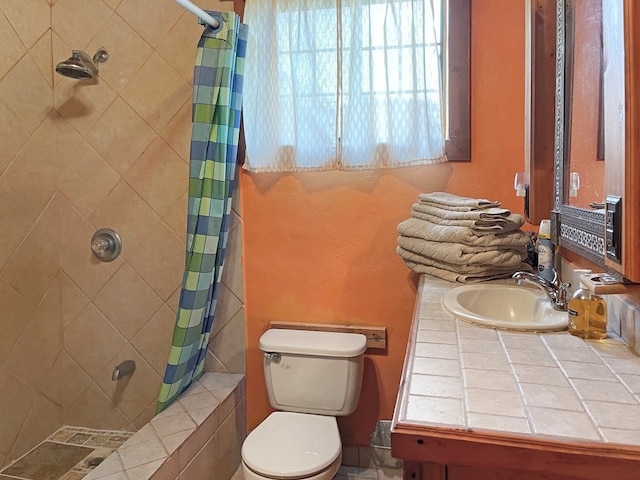full bathroom featuring toilet and a sink