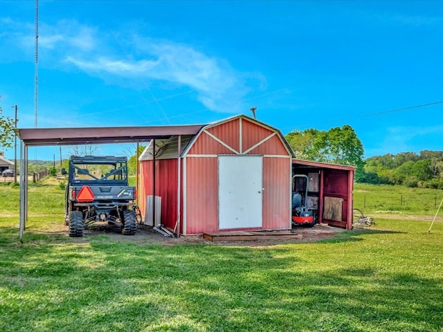 1145 State Highway 21e, San Augustine, TX 75972 - view of pole building with a lawn