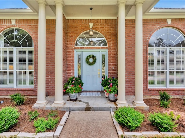 301 Sawgrass Cir, Lufkin, TX 75901 - entrance to property featuring a porch and brick siding