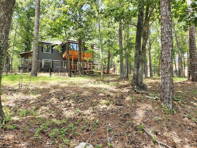 203 Bogey Ln, Brookeland, TX 75931 - view of yard