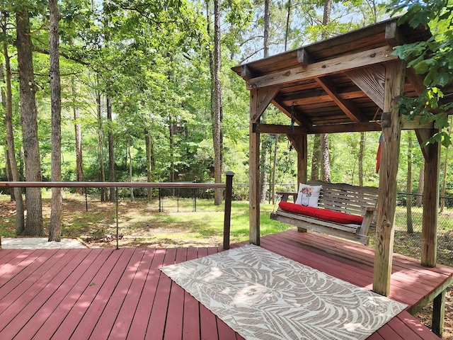 203 Bogey Ln, Brookeland, TX 75931 - view of deck